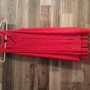 Woman's long Midi Dress. Size 8  Vibrant Orange.